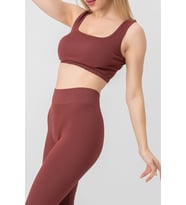 DoReMi Seamless Fitilli Spor Sütyeni (Bordo)