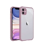 Uyumlu Model Apple iPhone 11 Kılıf Kenar Renkli Sararmaz Şeffaf Kapak (A.MOR)