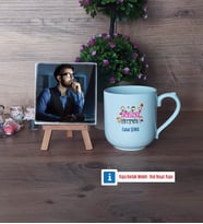Bilgisayar Öğretmeni Fotoğraflı Dekoratif Taş, Kupa Bardak Beyaz Hediye (Model 5)