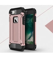 iPhone 7 Silikon Armor Hybrid Zırh Kılıf (Rose)