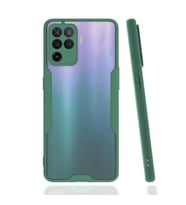 Oppo Reno 5 Lite Kılıf Parfe Kenarları Pastel Renk Silikon Kılıf (Yeşil)