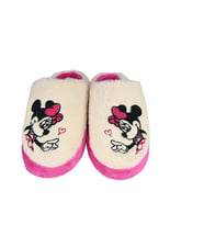 SİA ÇANTA EVA COMFORTLİNE KAYDIRMAZ TABAN ,RUFİDİK ŞİRİN ÜŞÜMEYEN AYAKLAR TÜYLÜ İÇ ASTAR  SEVİMLİ MICKEY MAUSE FİGÜRLÜ KADIN  PANDUF TERLİK (Pembe)