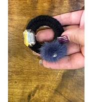 ÇAP 6 CM TÜĞLÜ TAŞLI TASARIM BROŞ YAKA İĞNESİ TÜRBAN AKSESUARI (Mavi)