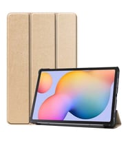 Galaxy Tab S7 T870 Zore Smart Cover Standlı 1-1 Tablet Kılıf (Gold)