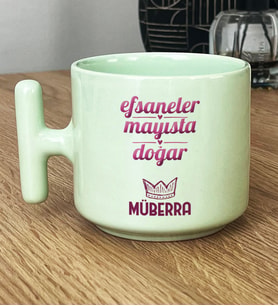 Kişiye Özel Boğa İkizler Burcu Hediye Pastel T Kupa Doğum Günü Hediyesi (Yeşil)