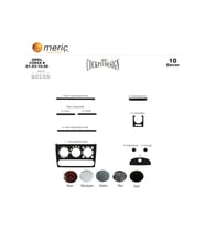 Meriç® Opel Corsa B Ön Torpido Kaplama Maun 10 Parça 1993-2000 (Piano Black)