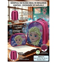 NEWFULL KIZ OKUL VE BESLENME ÇANTASI-EKONOMİK (Pembe)