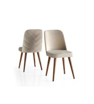 Modern Yemek Odası Mutfak Sandalyesi Venedik 2 Li Set  (Bej)