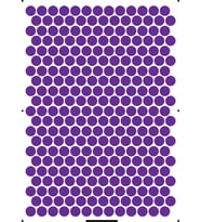 2 cm Çapında Renkli Stıcker Etiketler - 270 adetlik tabakalar halinde etiket (Mor)