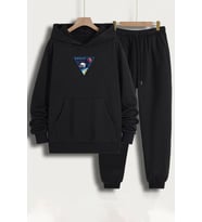 Unisex Space Baskılı Eşofman Takımı (Siyah)