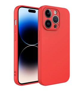 Vendas Apple iPhone 14 Pro Max Kılıf Zore Kamera Korumalı Mara Lansman Kapak (Kırmızı)