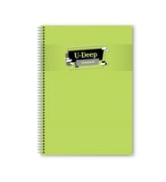 Kareli 96 Yaprak Spiralli Defter A4 Boy Plastik Kapak (1 Adet ) (Açık Yeşil)