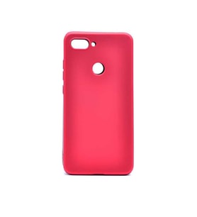 Xiaomi Mi 8 Lite Kılıf Soft Mat Premier Case (Kırmızı)