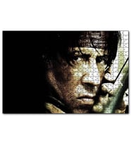 Cakapuzzle John Rambo ve Oku  Puzzle Yapboz MDF (Ahşap) (500 Parça)