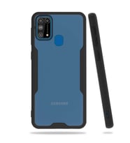 Galaxy M31 Kılıf Zore Parfe Kenarları Pastel Renk Silikon Kılıf (Siyah)