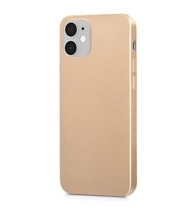Vendas Apple iPhone 12 Kılıf Zore Premier Silikon Kapak (Gold)