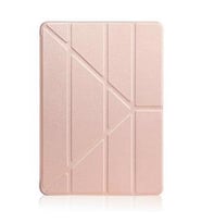 Apple iPad 10.2 2021 (9.Nesil) Kılıf Kalem Bölmeli Standlı Smart Cover (Rose)