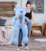 Pandamkee 140 Cm Sevgiliye Özel Hediyelik Ayı (Mavi)