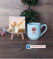 Asker Hediyesi Fotoğraflı Dekoratif Taş, Kupa Bardak Beyaz Hediye (Model 5)