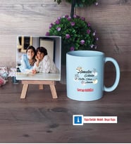 Anneler Günü Hediyesi Fotoğraflı Dekoratif Taş, Kupa Bardak Beyaz Hediye (Model 1)