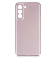 Galaxy S21 FE Kılıf Kamera Çıkıntılı Soft Silikon (Rose)