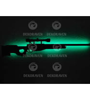 Awm Sniper Led Işıklı Tablo (Yeşil)