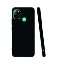 Infinix Smart 5 Kılıf Kamera Korumalı Silikon Rubber Arka Kapak (Siyah)