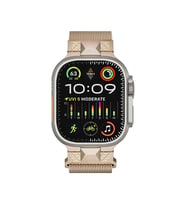 Watch Ultra 49mm KRD-107 Metal Hasır Kordon (Bej)