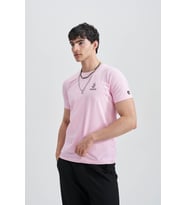 Brainstorming Erkek Baskı Taş T-Shirt (Pembe)