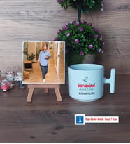 Diş Hekimi Asistanı Fotoğraflı Dekoratif Taş, Kupa Bardak Beyaz Hediye Diş Hekimi Asistanına Hediye (Model 12)