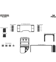 Meriç® Mitsubishi Fuso Center Ön Torpido Kaplama Maun 36 Parça 2005-› (Karbon)