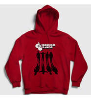 Presmono Unisex Gri Gang Film Otomatik Portakal A Clockwork Orange Kapüşonlu Sweatshirt 242562tt (Kırmızı)