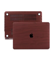 MacBook Air Kılıf HardCase Touch ID A1932 A2179 A2337 Uyumlu Koruyucu Kılıf Wood (Kahverengi)