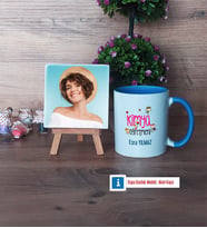 Kimya Öğretmeni Fotoğraflı Dekoratif Taş, Kupa Bardak Beyaz Hediye (Model 4)