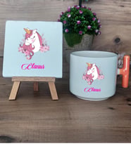Unicorn Hediye Seti Kupa Bardak T Kulplu ve Dekoratif Taş Kız Çocuğuna Arkadaşa Sevgiliye Doğum Günü Hediyesi (Model 7)