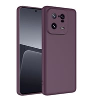 Xiaomi Mi 13 Pro Kılıf Kamera Korumalı iÇi Süet Dokulu Lansman Tipi Silikon (Koyu Mor)