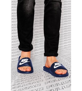Nike Futura Benassi Slide Hard Blue Unisex Tek Bantlı Tek Bantlı Lacivert