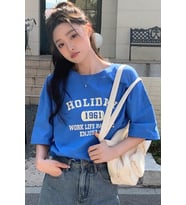 Sırt Baskılı Tasarım Tshirt (Mavi)