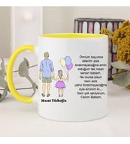 Canım Babam Babalar Günü  Kupa Bardak (Sarı)