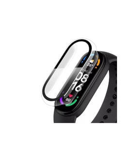 Xiaomi Mi Band 5 Uyumlu Ekran Ve Kasa Koruyucu Kılıf 360 Tam Koruma (Şeffaf)