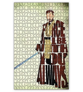 Cakapuzzle Star Wars Yazılı Puzzle Yapboz MDF (Ahşap) (255 Parça)