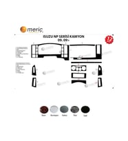 Meriç® Isuzu NPR Serisi Ön Torpido Kaplama Maun 12 Parça 2009-› (Alüminyum)