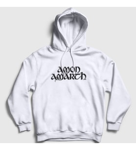 Presmono Unisex Gri Amon Amarth Kapüşonlu Sweatshirt 8708tt (Beyaz)