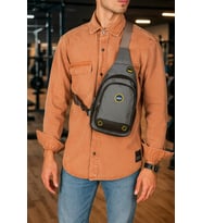 NEWİSH POLO BODY BAG ÇAPRAZ GÖĞÜS VE SIRT ÇANTASI-QATRO 2260 (Gri)