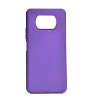 Xiaomi Poco X3 Kılıf Biye Yumuşak Silikon Case (Mor)