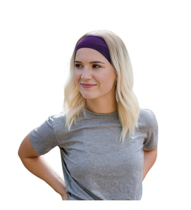 Saç Bandı Kadın Erkek Spor Elastik Kaymaz İnce Ter Emici Esnek Pamuk Genç Saç Bandı Bandana Kadın Makyaj Yüz Yıkama Koşu Yürüyüş Bandi Dans Fitness Yoga Pilates Bisiklet İçin Saç Bandı Taç Headband Unisex Hairband Pamuk Egzersiz Ter Bandı Kafa Bandı (Mor)