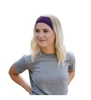 Saç Bandı Kadın Erkek Spor Elastik Kaymaz İnce Ter Emici Esnek Pamuk Genç Saç Bandı Bandana Kadın Makyaj Yüz Yıkama Koşu Yürüyüş Bandi Dans Fitness Yoga Pilates Bisiklet İçin Saç Bandı Taç Headband Unisex Hairband Pamuk Egzersiz Ter Bandı Kafa Bandı (Mor)