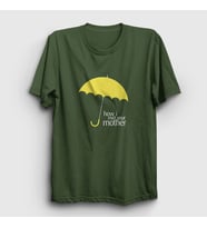 Presmono Unisex Beyaz Umbrella How I Met Your Mother T-Shirt 195860tt (Haki)