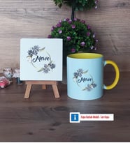 İsme Özel Doğum Günü Hediyesi Dekoratif Taş, Kupa Bardak Kırmızı Hediye (Model 6)
