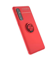 Oppo Reno 3 Pro 5G Kılıf Yüzüklü Magnetli Ravel Case (Kırmızı)